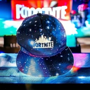 Fortnite Dark Galaxy Snapback Adjustable Baseball Cap Rings Space Blue Design